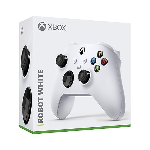 Xbox Core Wireless Gaming Controller + USB-C® Cable – Robot White – Xbox Series X|S, Xbox One, Windows PC, Android, and iOS