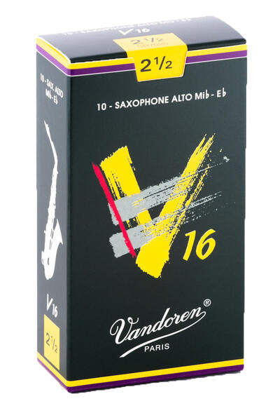 Vandoren SR7025 - V16 Alto Saxophone Reeds - 2.5 (10-pack)