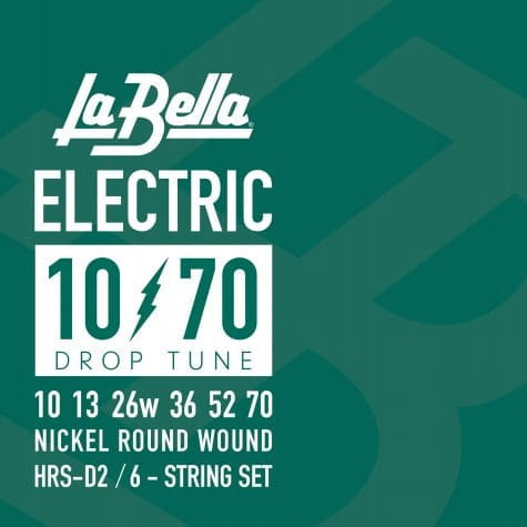 La Bella HRS-D2 Drop Tune Electric Guitar 10-70