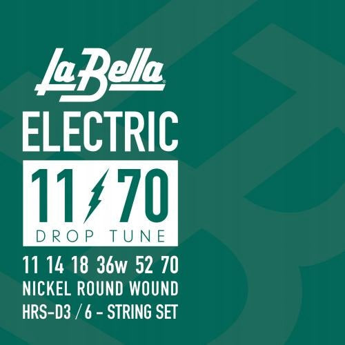 La Bella HRS-D3 Drop Tune Electric Guitar 11-70