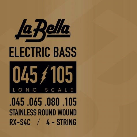 La Bella RX-S4C Bass Rx Series, Stainless, 4-String 45-65-80-105