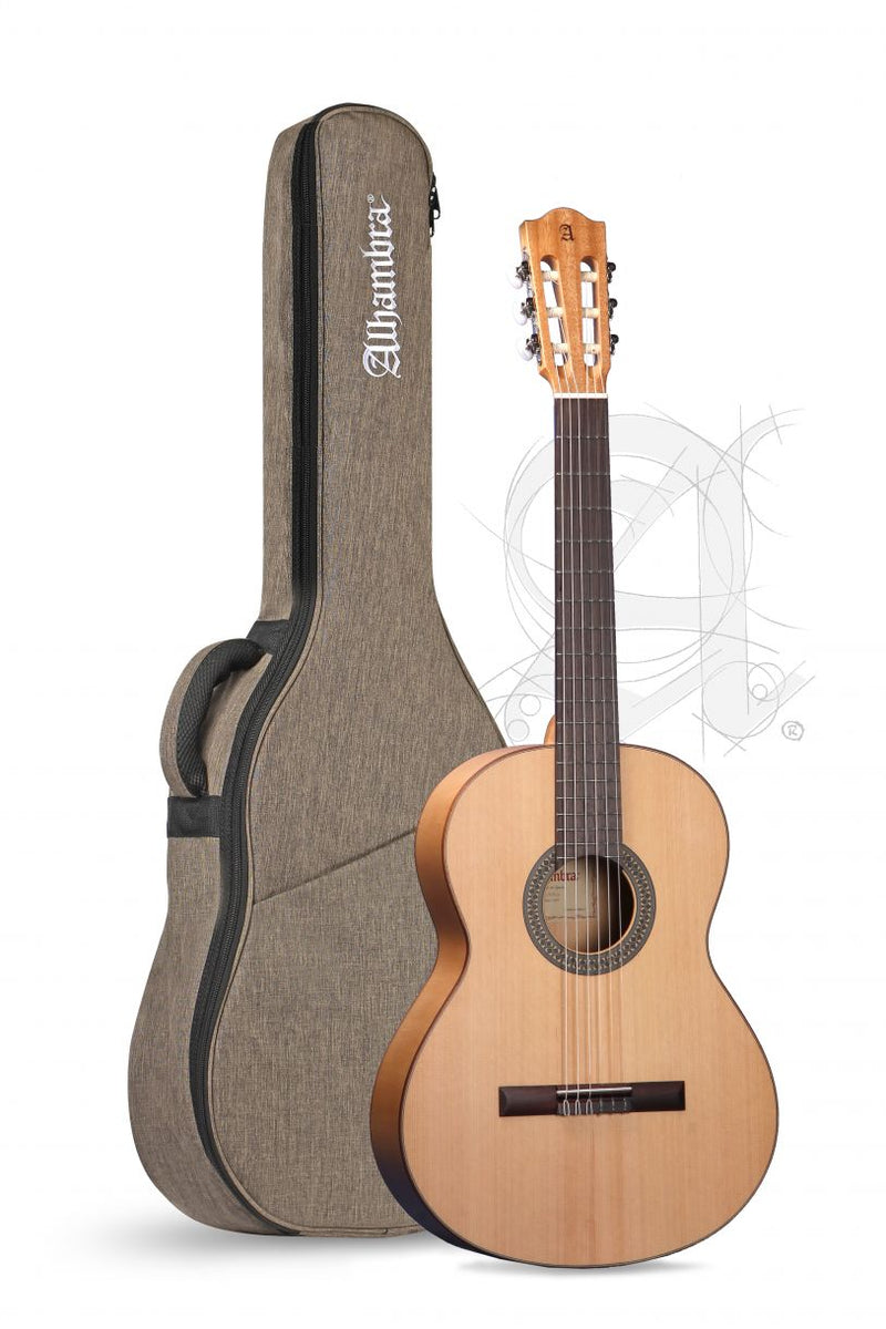 Guitarra flamenca Alhambra 2 F de cuerdas de nailon - Brillo natural