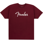 Fender Spaghetti Logo T-Shirt, Oxblood