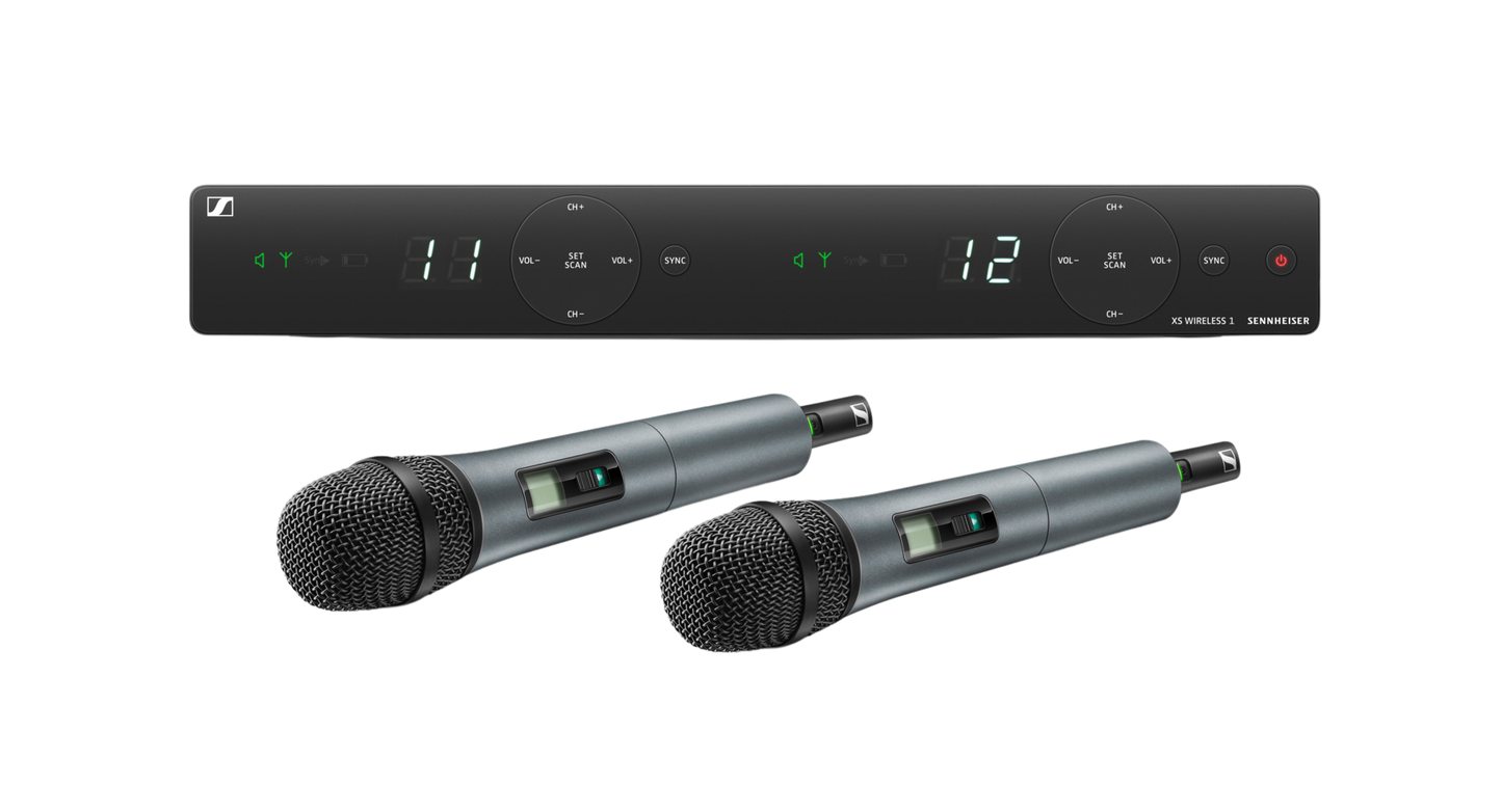 Sennheiser XSW 1-835 DUAL-A Wireless Dual Handheld Microphone System - A Range