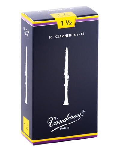 Vandoren CR1015 Traditional Bb Clarinet Reed - 1.5 (10-pack)