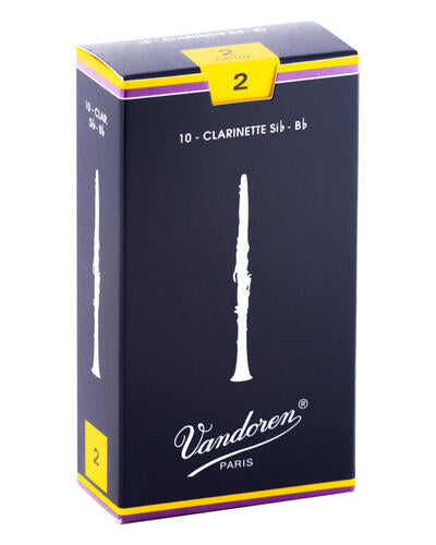 Vandoren CR102 Traditional Bb Clarinet Reed - 2.0 (10-pack) 2