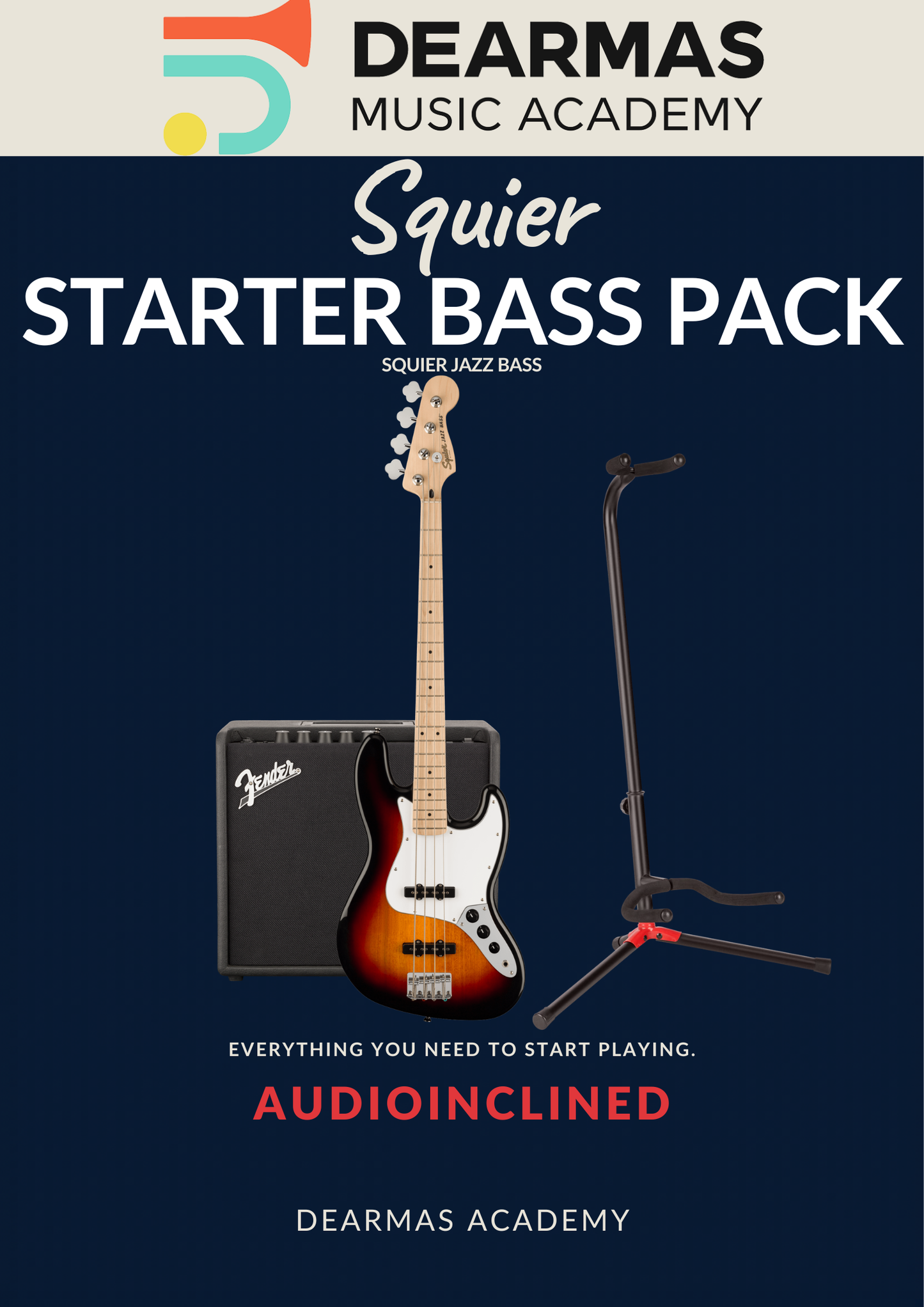 Dearmas Squier Bass Starter Pack
