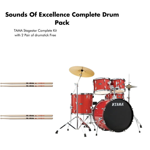 Sound of Excellence ACADEMY TAMA Acoustic Drumset Starter Pack