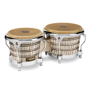 Latin Percussion Galaxy Giovanni Signature Bongos - Natural/Chrome