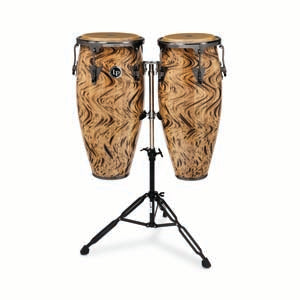 LP ASPIRE 10" AND 11" CONGA SET WITH STAND HAVANA CAFÉ