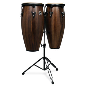 Latin Percussion Aspire Wood Conga Set - 10/11 inch Siam Walnut