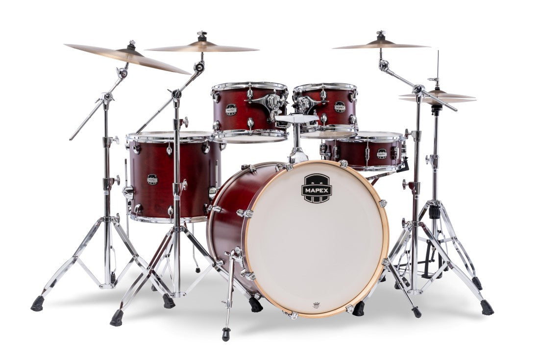 Mapex Mars Maple 5 Piece Rock Shell Pack Merlot Satin MA529SF