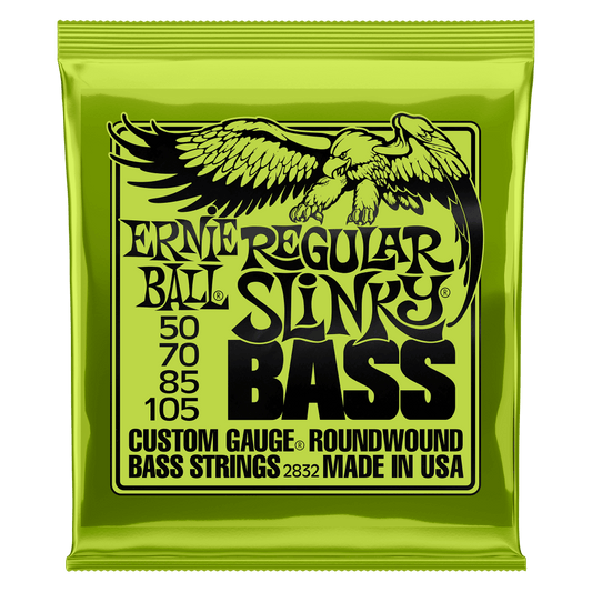 Ernie Ball 2832 Regular Slinky Nickel Wound Electric Bass Guitar Strings - .050-.105 P02832