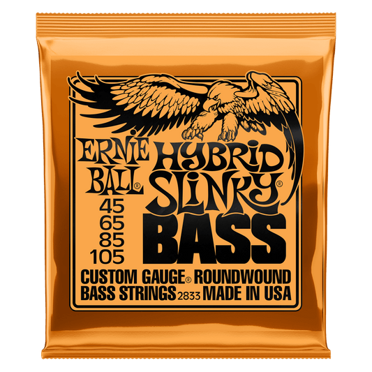 Ernie Ball 2833 Hybrid Slinky Nickel Wound Electric Bass Guitar Strings - .045-.105 P02833