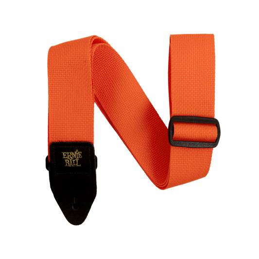 Ernie Ball 2-inch Polypro Strap - Orange and Black P05353