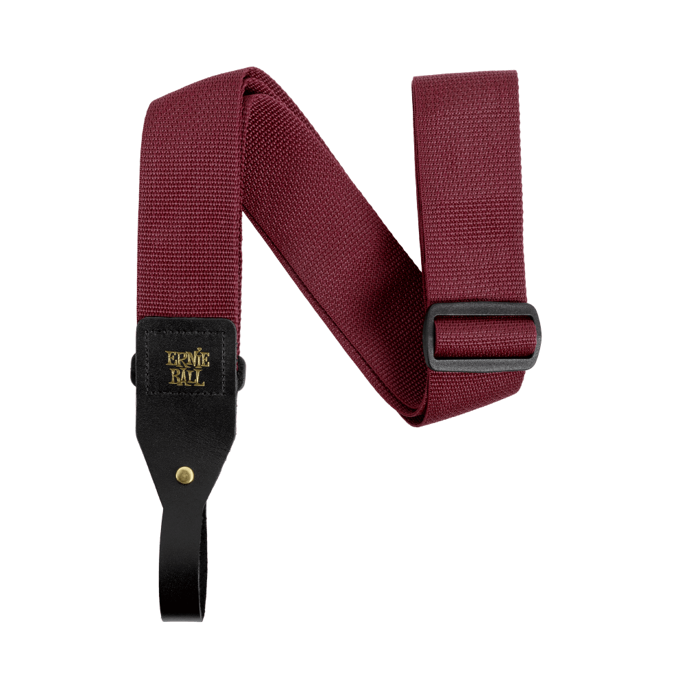 Ernie Ball 2-inch Polypro Acoustic Guitar Strap - Burgundy P05367