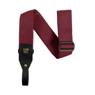 Ernie Ball 2-inch Polypro Acoustic Guitar Strap - Burgundy