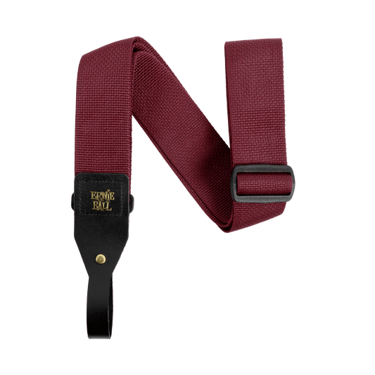 Ernie Ball 2-inch Polypro Acoustic Guitar Strap - Burgundy P05367