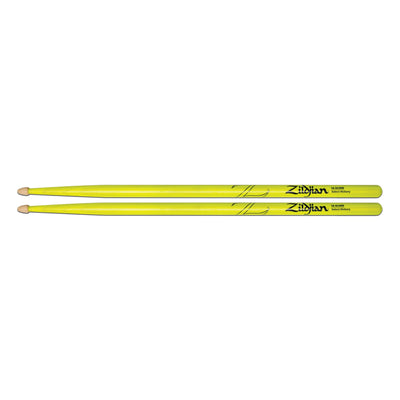 Zildjian Acorn Drumsticks - 5A - Neon Yellow