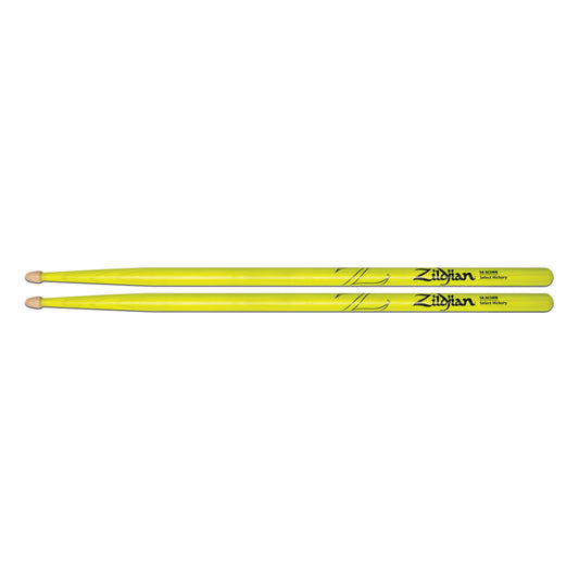 Zildjian Acorn Drumsticks - 5A - Neon Yellow