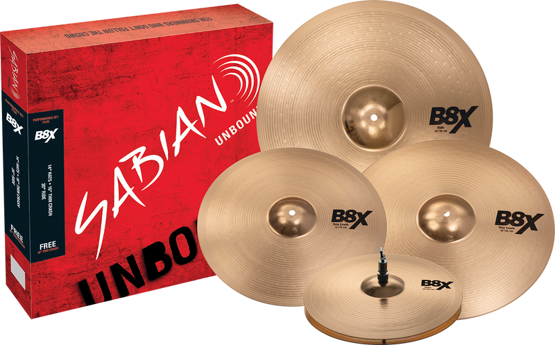 Sabian B8X Performance Cymbal Set with 18" Crash