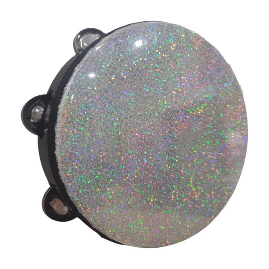 Remo Tambourine, Sparkle, 8" Diameter, 8 Pairs Jingles x 1 Row, Black