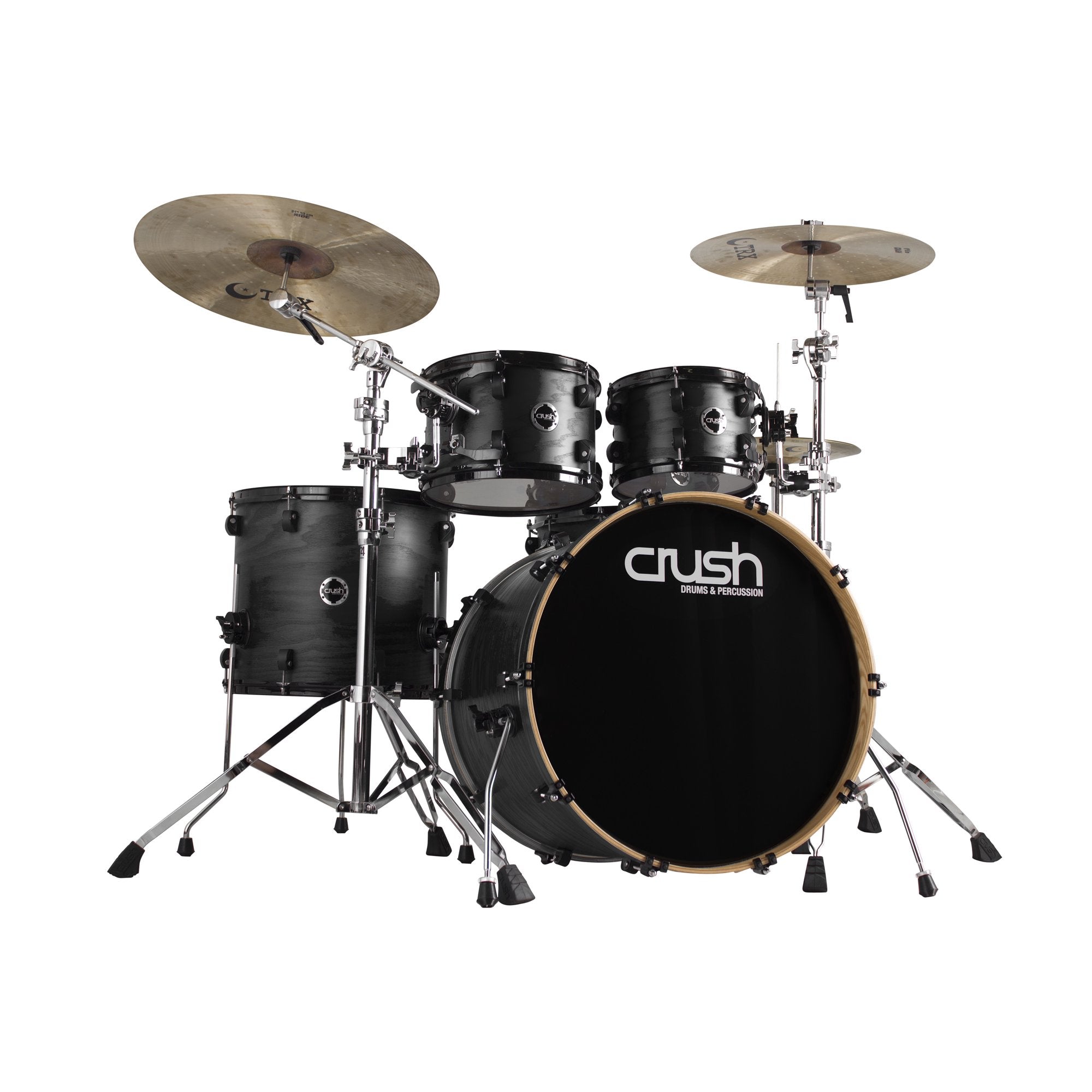 Crush Chameleon Ash 5-Piece Shell Pack - Trans Satin Black (20