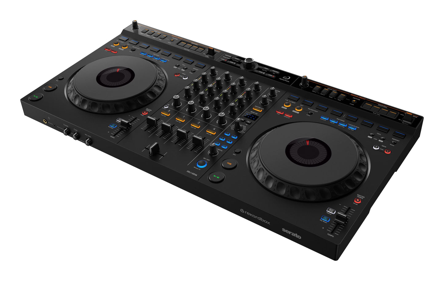 Controlador de DJ AlphaTheta DDJ-GRV6 de 4 canales con circuito Groove
