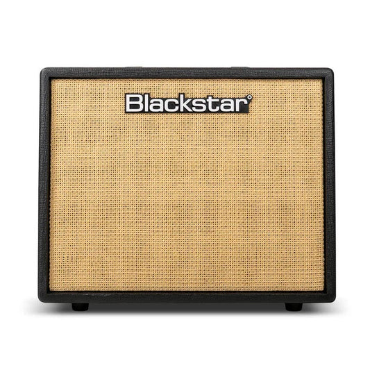 AUDIOINCLINED Blackstar Debut 50R 50-watt combo guitar amplifier with black casing and tan woven speaker grille