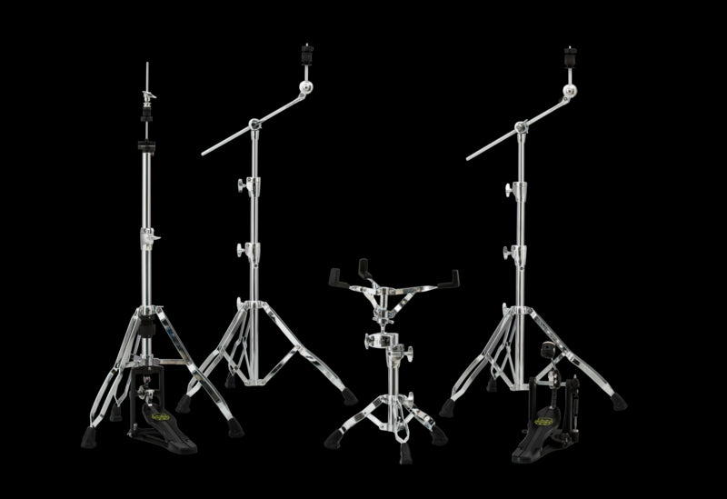 Mapex HP8005 5-piece Armory Series Hardware Pack with Single Pedal - Chrome Plated