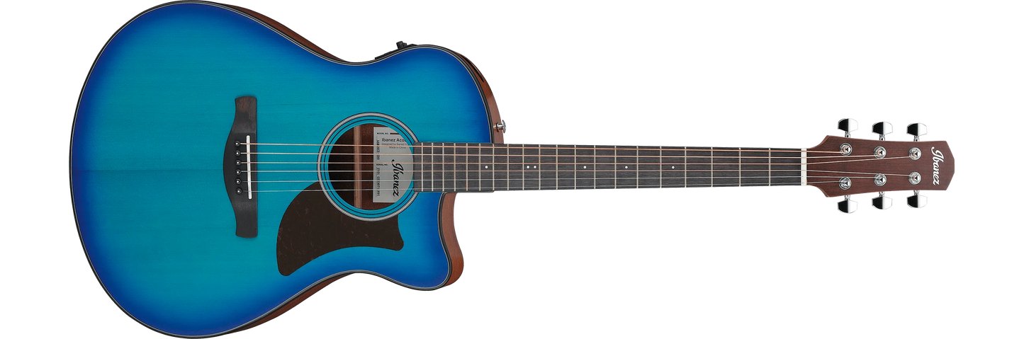 Ibanez AAM50CE Advanced Acoustic Auditorium Acoustic-electric Guitar - Sapphire Blue Burst