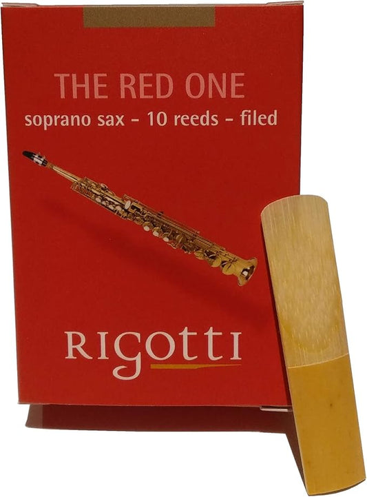 Rigotti RG.CSS Gold Classic Soprano Saxophone Reeds (Red Box Sop) - 2.5 Medium (10-pack)