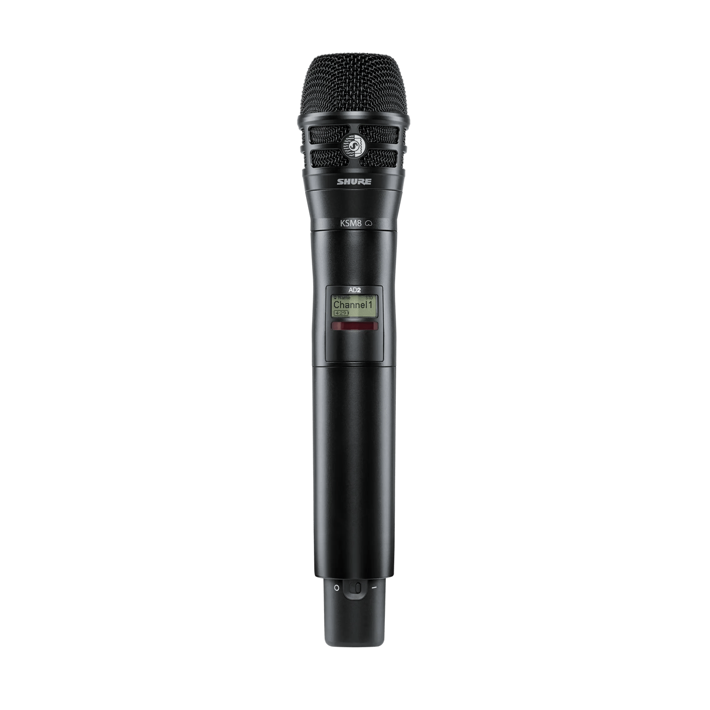Transmisor de micrófono de mano inalámbrico Shure Axient Digital AD2/KSM8 - Negro