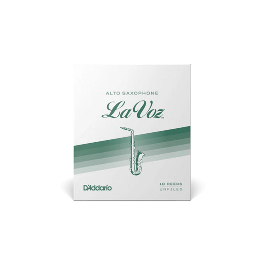 La Voz Alto Saxophone Reeds, Medium Hard, 10 Pack