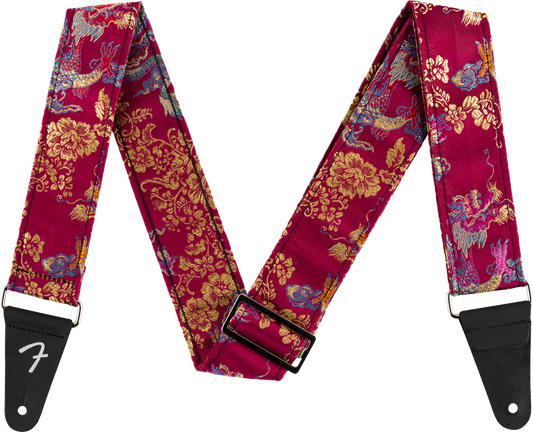 Fender Satin Dragon Strap, Wine