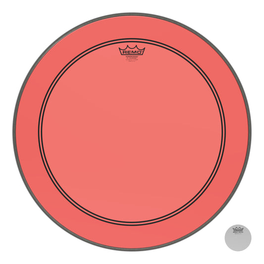 Remo Powerstroke 3 Colortone 22" Red Bass Drumhead