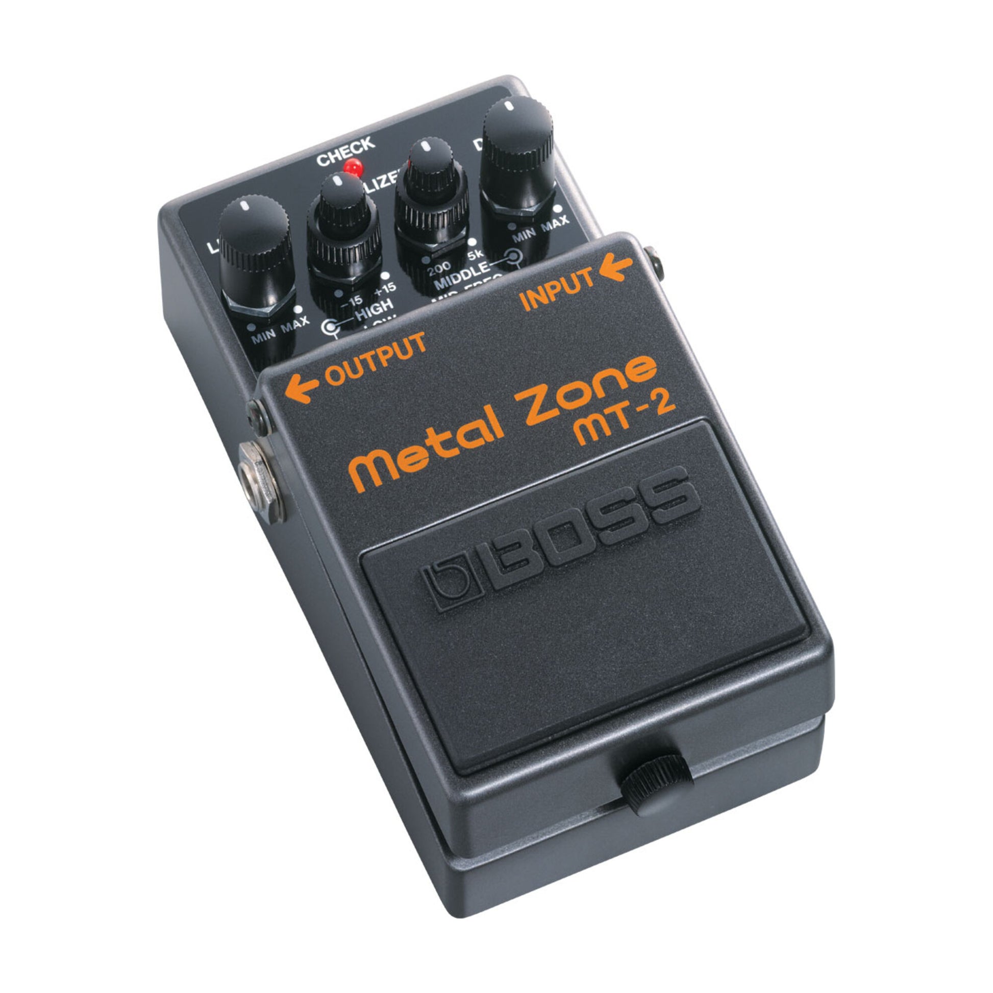 Boss MT-2 Metal Zone Distortion Pedal - Angle View
