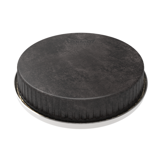 Remo Bongo Drumhead, R-Series, 7.15", Skyndeep, 'Black Calfskin' Graphic