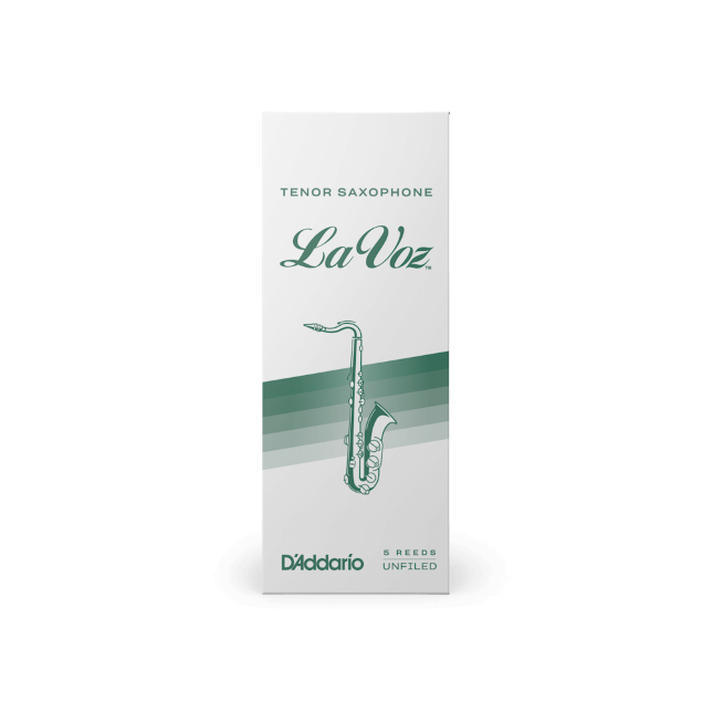 La Voz Tenor Saxophone Reeds, Medium, 5 Pack
