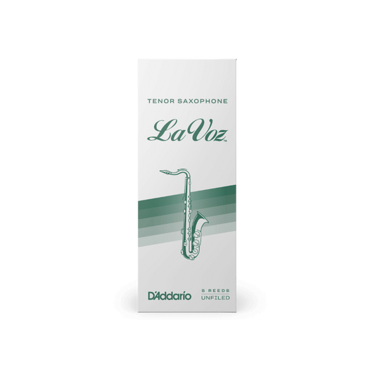 La Voz Tenor Saxophone Reeds, Medium, 5 Pack