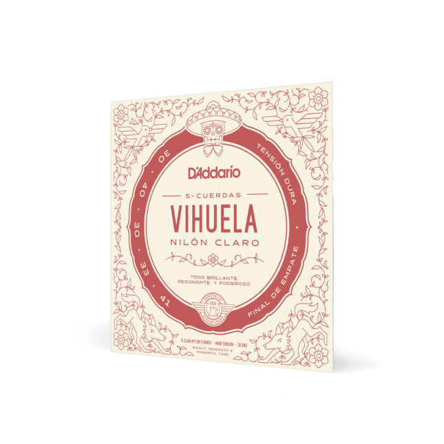 D’Addario MV10H Vihuela Hard Tension Strings