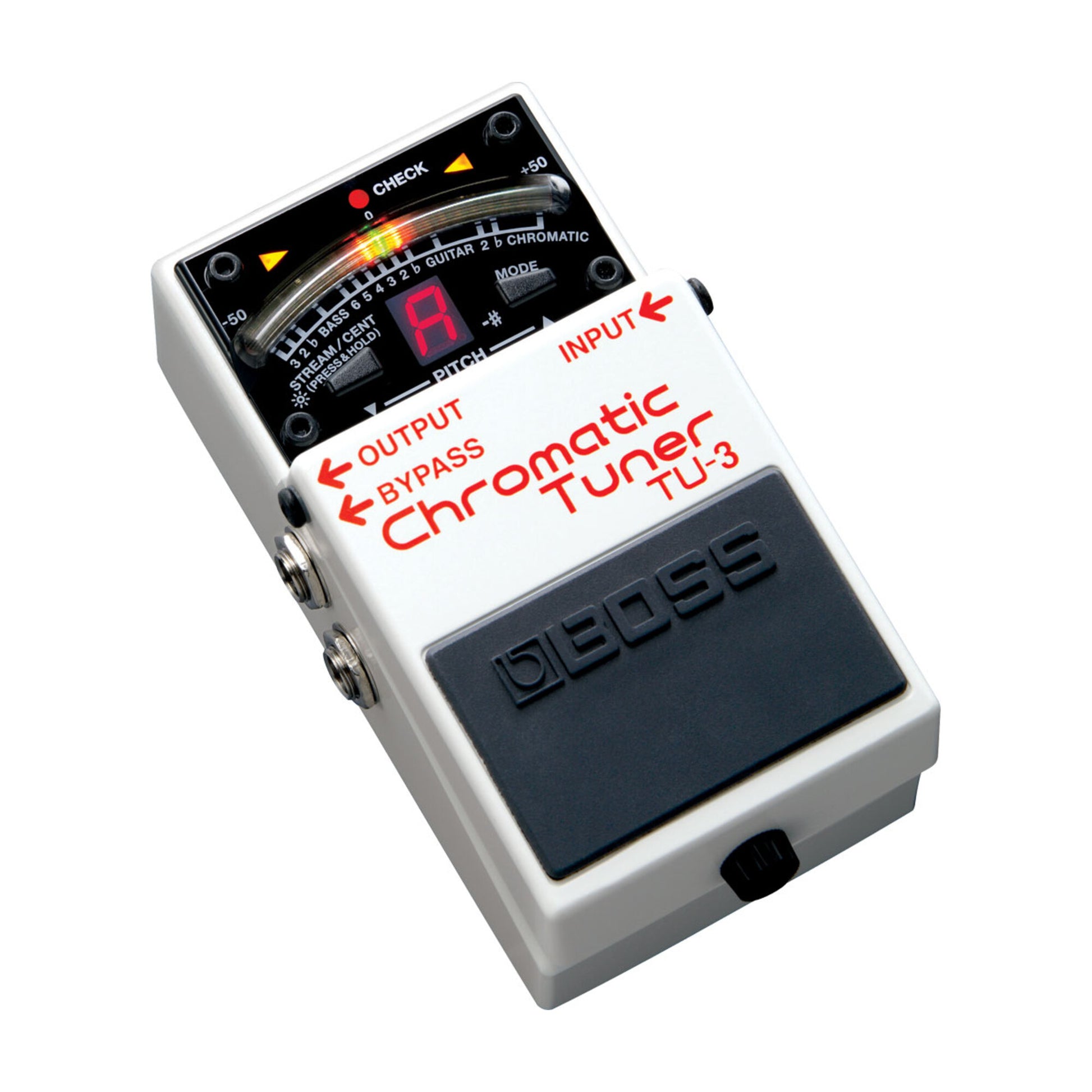 Boss TU-3 Chromatic Tuner Pedal - Angle View