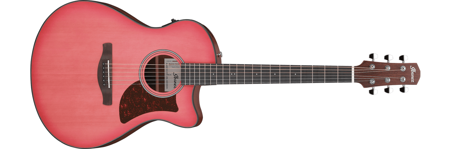 Ibanez AAM50CE Advanced Acoustic Auditorium Acoustic-electric Guitar - Coral Red Burst