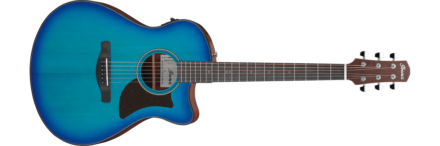 Ibanez AAM50CE Advanced Acoustic Auditorium Acoustic-electric Guitar - Sapphire Blue Burst