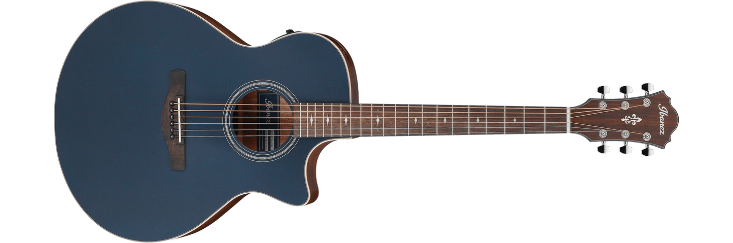 Ibanez AE100 Acoustic-electric Guitar - Dark Tide Blue Flat