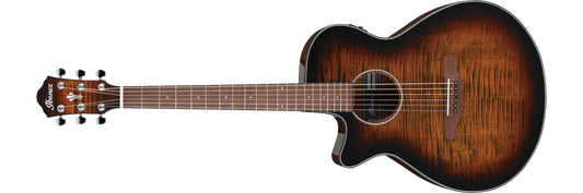 Ibanez AEG7 Left-handed Acoustic-electric Guitar - Dark Violin Sunburst