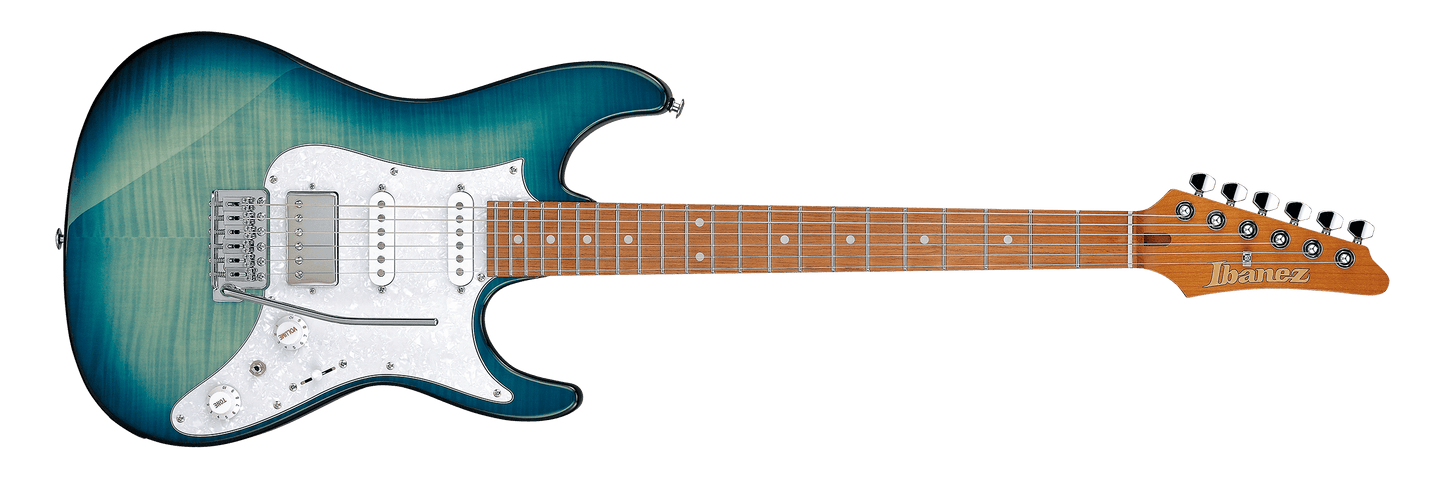 Ibanez Standard AZ22S1F Electric Guitar - Transparent Turquoise Burst