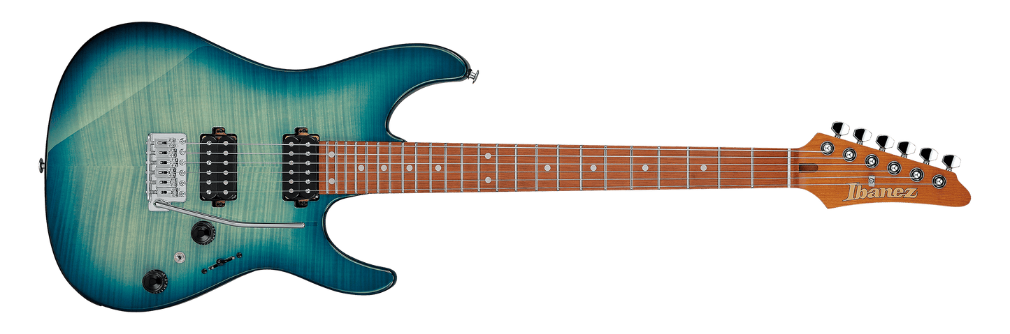 Ibanez Standard AZ24S1F Electric Guitar - Transparent Turquoise Burst