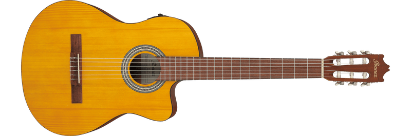 Guitarra electroacústica Ibanez GA3ECE de cuerdas de nailon - Ámbar de poro abierto