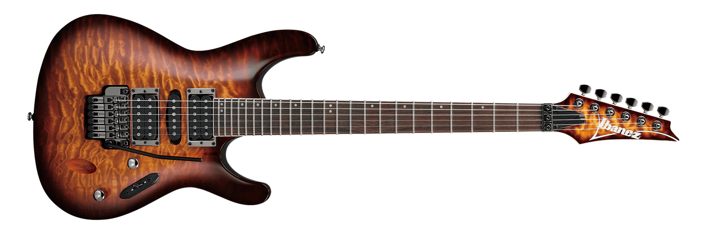 Ibanez S670QM Electric Guitar - Dragon Eye Burst